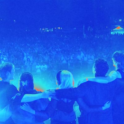 The band CULK standing on the stage of Popfest Wien 2024